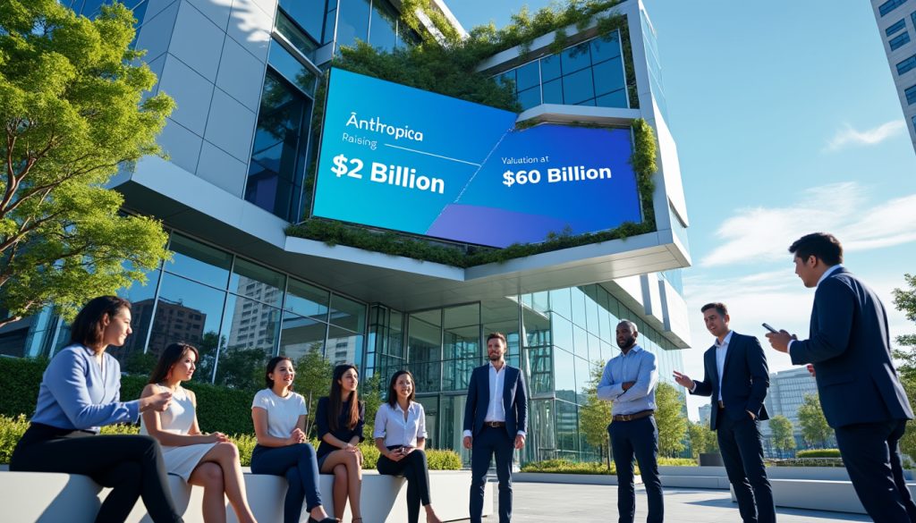 anthropic, l'entreprise d'intelligence artificielle, se prépare à lever 2 milliards de dollars, atteignant une impressionnante valorisation de 60 milliards. découvrez les implications de ce financement et l'impact potentiel sur le secteur de l'ia.