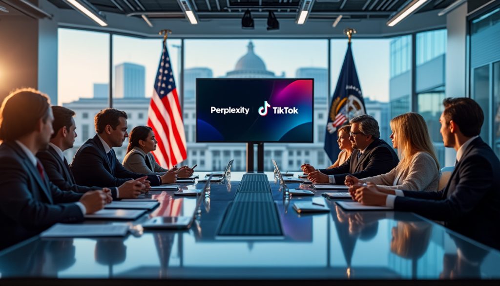 découvrez comment perplexity ai envisage une alliance stratégique avec tiktok, tout en étant sous la supervision partielle du gouvernement américain. analyse des implications et enjeux de cette collaboration potentielle.