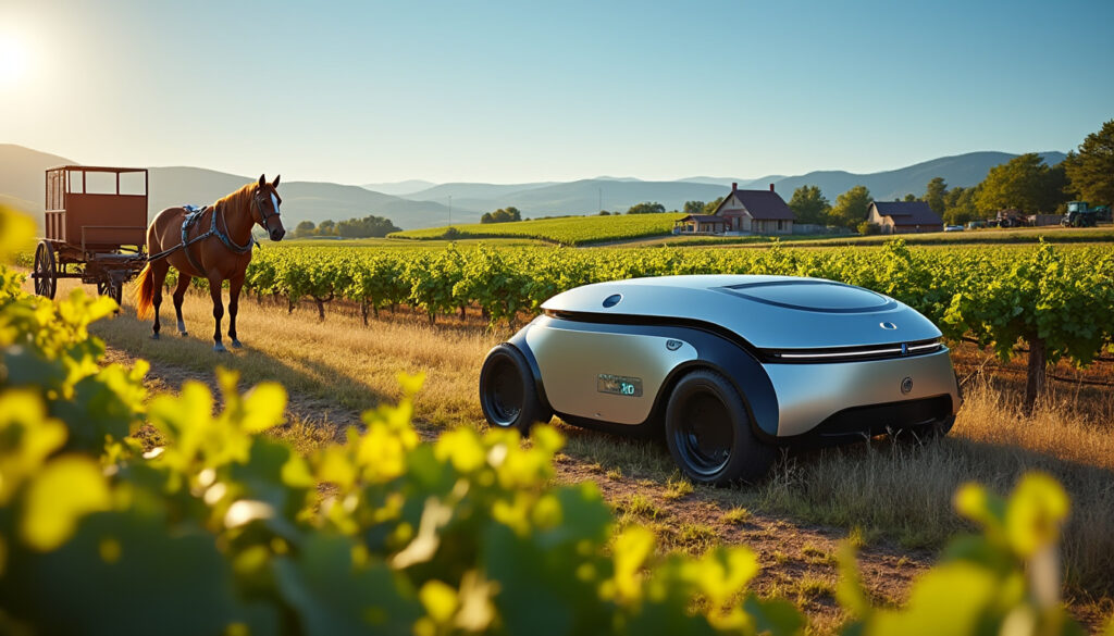 découvrez comment l'introduction de l'intelligence artificielle dans les vignobles transforme radicalement l'industrie viticole, à l'instar du passage du cheval au tracteur. explorez les avantages, les innovations et l'avenir des vignes à travers cette révolution technologique.