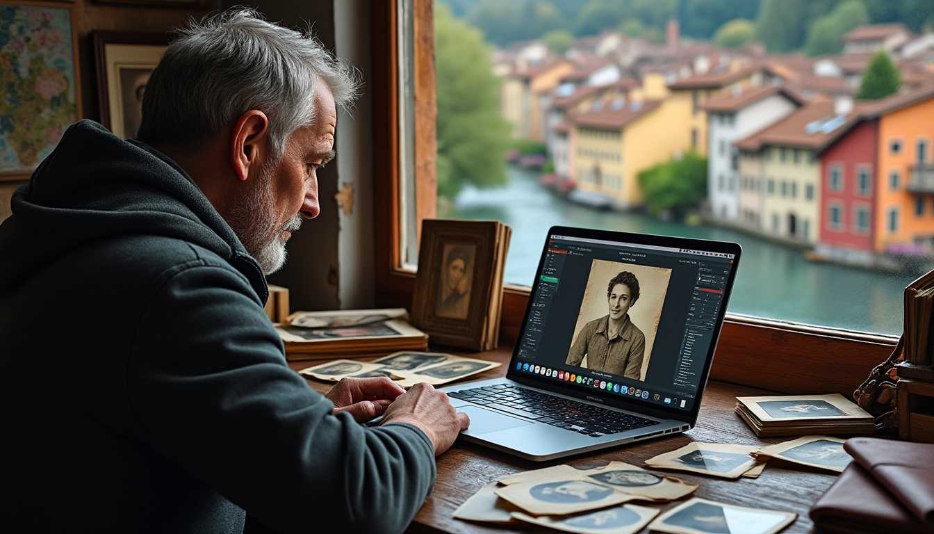 découvrez comment un passionné d'annecy utilise l'intelligence artificielle pour redonner vie à de vieilles photos, préservant ainsi la mémoire et l'histoire à travers des techniques innovantes et créatives.