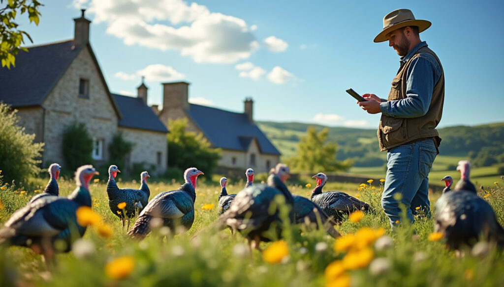 découvrez comment une exploitation agricole en bretagne utilise l'intelligence artificielle pour améliorer le bien-être de ses dindes, alliant innovation technologique et respect des animaux.
