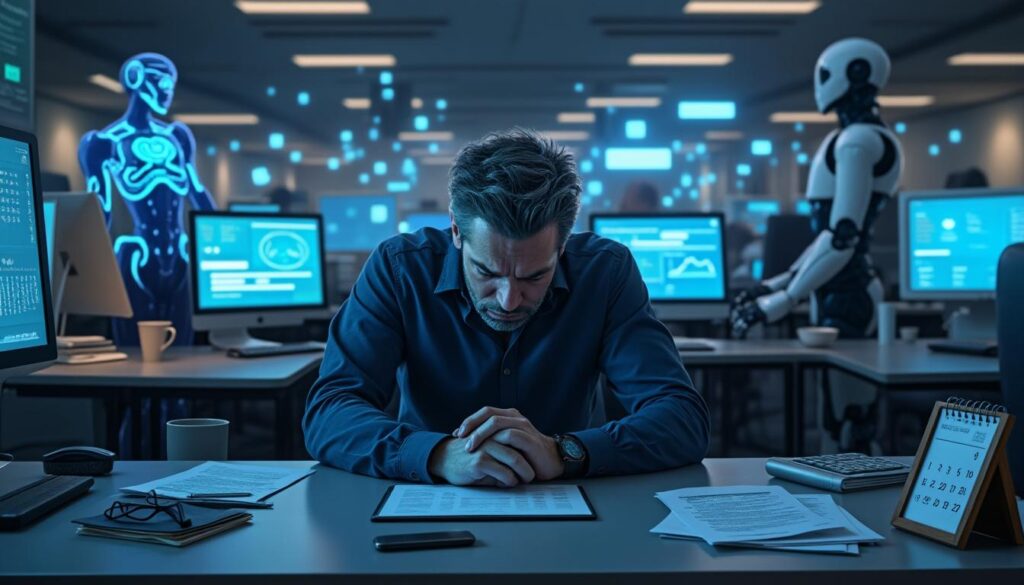 plongez dans un témoignage poignant sur l'impact de l'intelligence artificielle sur le monde du travail. découvrez comment l'ia a bouleversé la vie d'un individu, révélant la précarité croissante de l'emploi et les défis émotionnels qui en découlent.