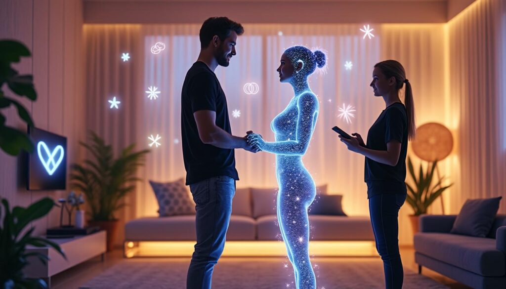 découvrez l'histoire fascinante d'un américain qui a trouvé l'amour virtuel en épousant une intelligence artificielle. plongez dans les enjeux émotionnels et technologiques de cette union étonnante et explorez les nouvelles frontières des relations humaines à l'ère numérique.